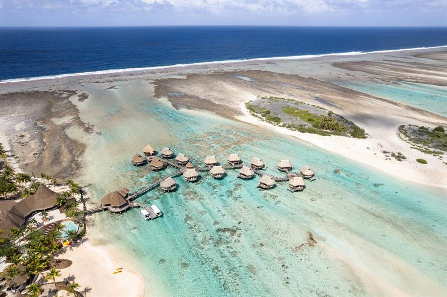 Hôtel Le Tikehau by Pearl Resorts vu depuis les airs