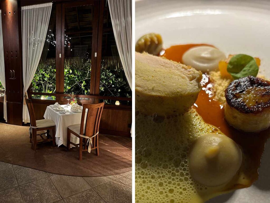 très belle ambiance au Taha'a Tipairua Restaurant et délicieux repas