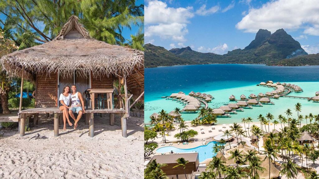 Pension de famille Tikehau et Hôtel de luxe à Bora Bora
