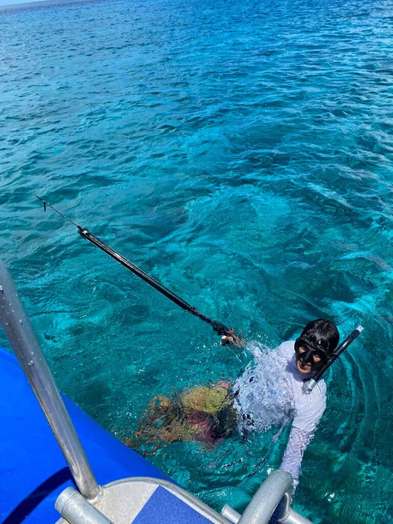 Initiation à la pêche sous-marine à Tikehau