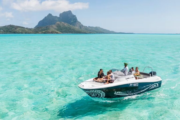 Location de bateau privé avec skipper à Bora Bora